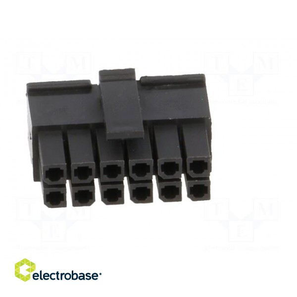 Plug | wire-board | female | 3mm | PIN: 12 | w/o contacts | for cable | 5A image 9