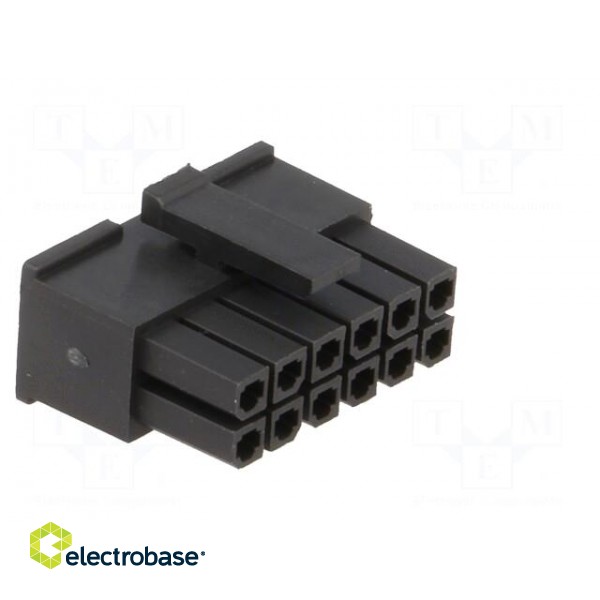 Plug | wire-board | female | 3mm | PIN: 12 | w/o contacts | for cable | 5A image 8