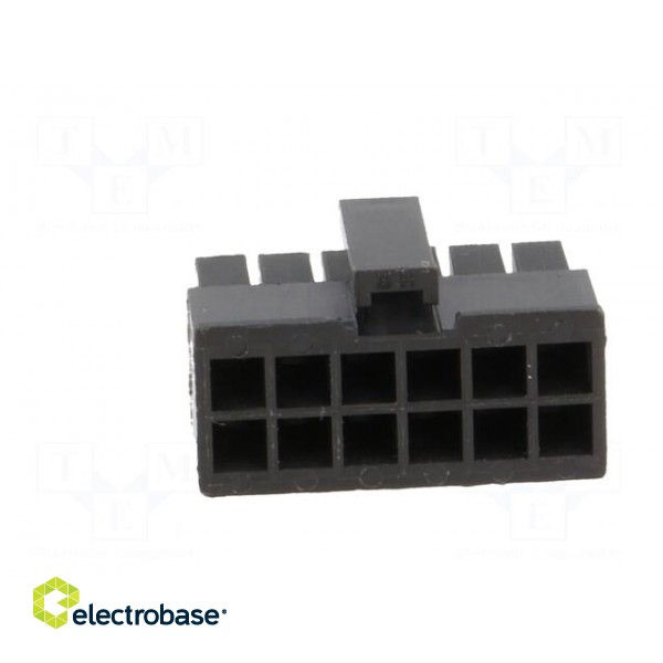 Plug | wire-board | female | 3mm | PIN: 12 | w/o contacts | for cable | 5A image 5