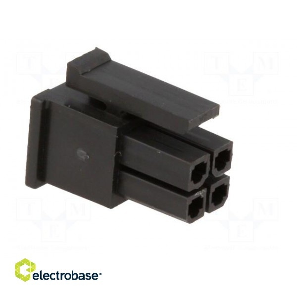 Plug | wire-board | female | 3mm | PIN: 4 | w/o contacts | for cable | 5A image 8