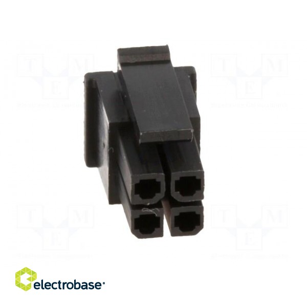 Plug | wire-board | female | 3mm | PIN: 4 | w/o contacts | for cable | 5A фото 9