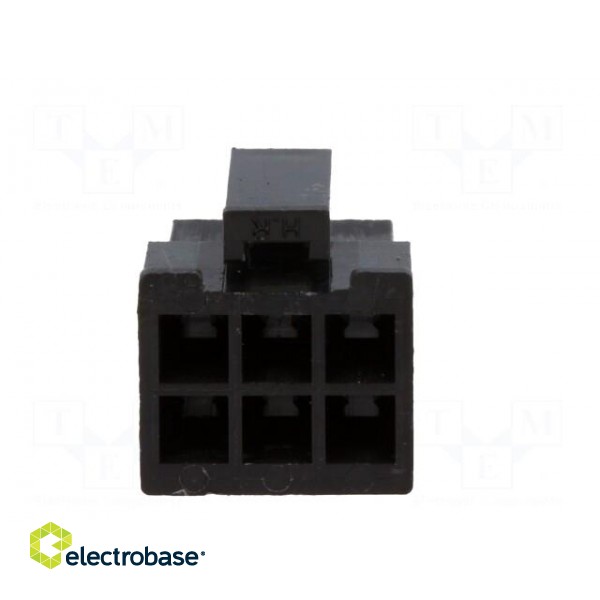 Plug | wire-board | female | 3mm | PIN: 6 | w/o contacts | for cable | 5A image 5