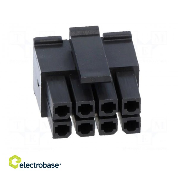 Plug | wire-board | female | 3mm | PIN: 8 | w/o contacts | for cable | 5A paveikslėlis 9