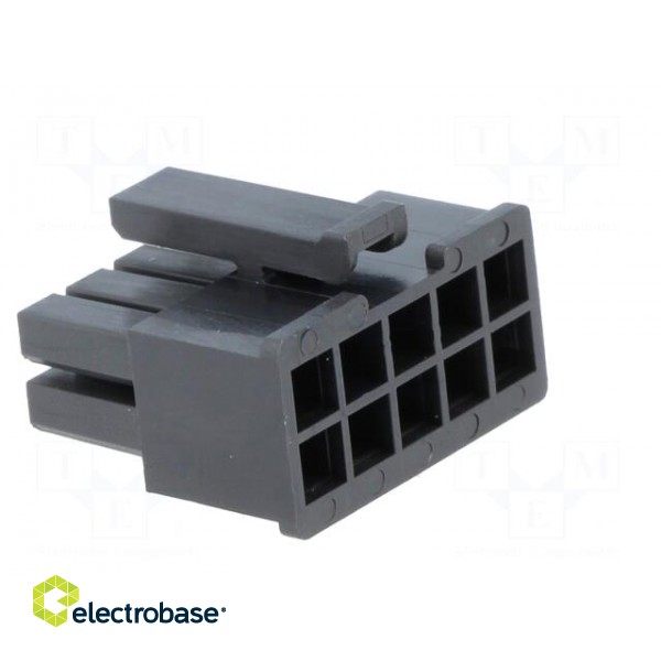 Plug | wire-board | female | MF30 | 3mm | PIN: 10 | w/o contacts image 4