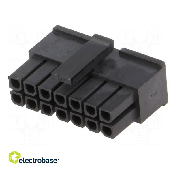 Plug | wire-board | female | MF30 | 3mm | PIN: 14 | w/o contacts image 2