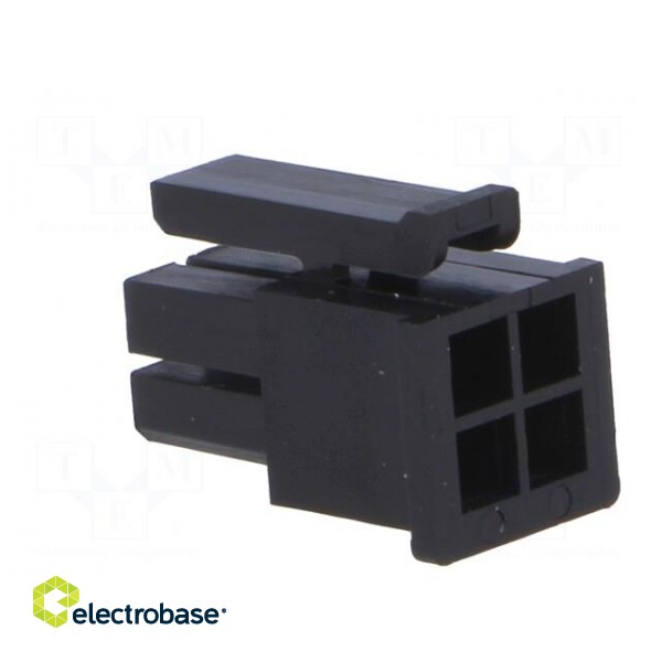 Plug | wire-board | female | MF30 | 3mm | PIN: 4 | w/o contacts | for cable image 4