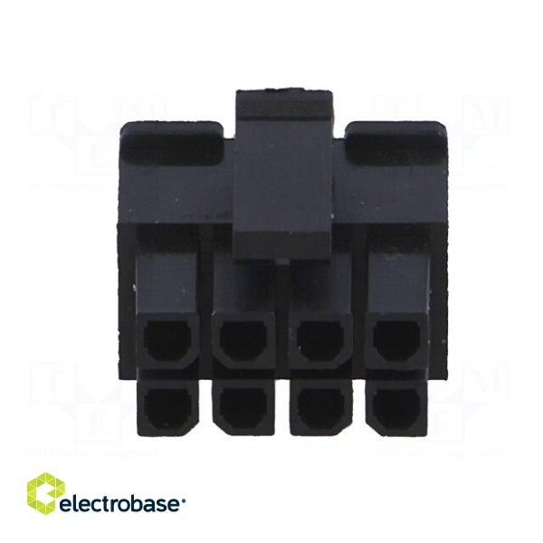 Plug | wire-board | female | MF30 | 3mm | PIN: 8 | w/o contacts | for cable paveikslėlis 9