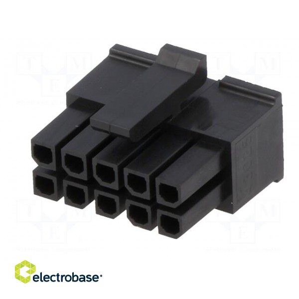 Plug | wire-board | female | Micro-Fit 3.0 | 3mm | PIN: 10 | w/o contacts image 2