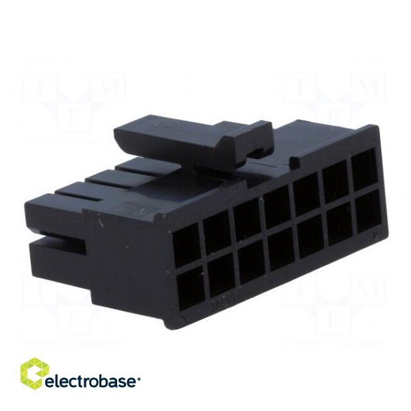 Plug | wire-board | female | Micro-Fit 3.0 | 3mm | PIN: 14 | w/o contacts image 4