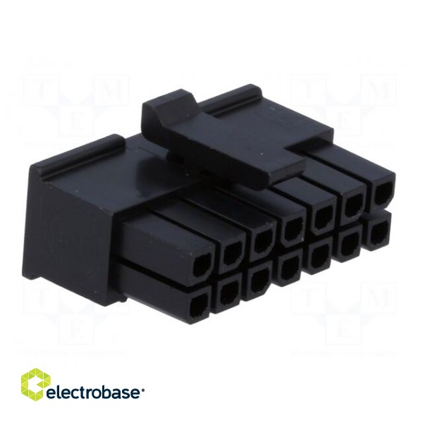 Plug | wire-board | female | Micro-Fit 3.0 | 3mm | PIN: 14 | w/o contacts image 8