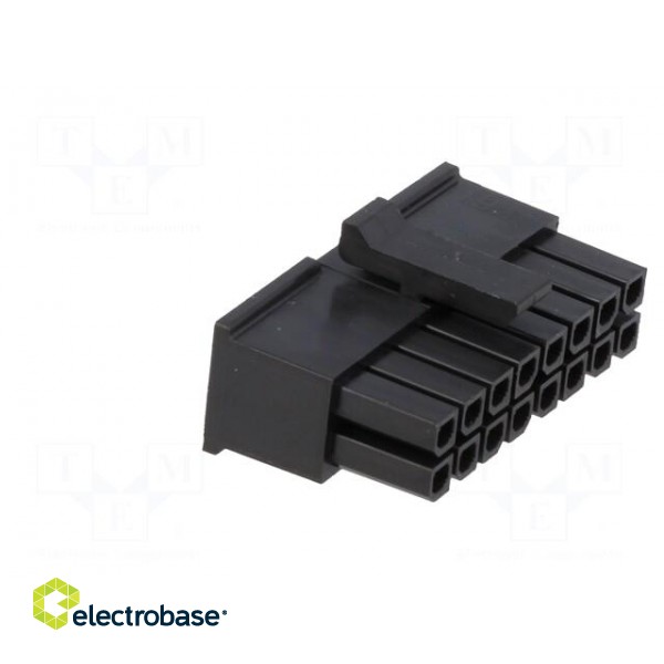 Plug | wire-board | female | Micro-Fit 3.0 | 3mm | PIN: 16 | w/o contacts image 8