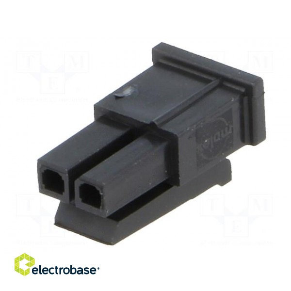 Plug | wire-board | female | Micro-Fit 3.0 | 3mm | PIN: 2 | w/o contacts фото 2