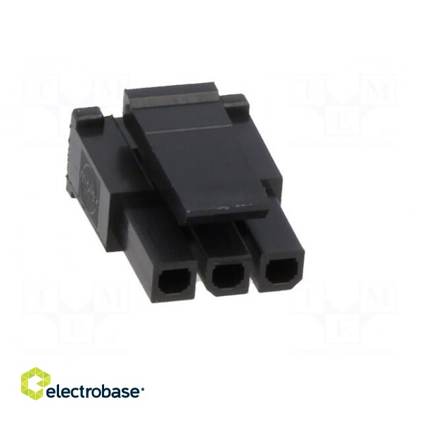 Plug | wire-board | female | Micro-Fit 3.0 | 3mm | PIN: 3 | w/o contacts paveikslėlis 9