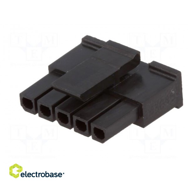 Plug | wire-board | female | Micro-Fit 3.0 | 3mm | PIN: 5 | w/o contacts image 2
