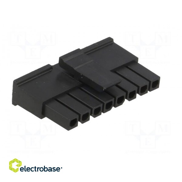 Plug | wire-board | female | Micro-Fit 3.0 | 3mm | PIN: 8 | w/o contacts фото 8