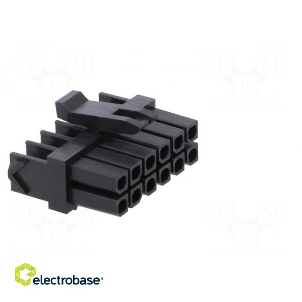 Plug | wire-board | female | Micro-Fit TPA | 3mm | PIN: 12 | w/o contacts фото 8