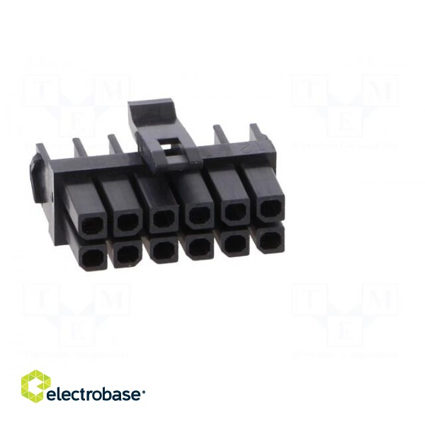 Plug | wire-board | female | Micro-Fit TPA | 3mm | PIN: 12 | w/o contacts paveikslėlis 9