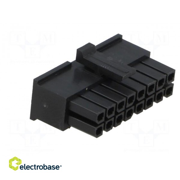 Plug | wire-board | female | Minitek Pwr 3.0 | 3mm | PIN: 16 | for cable image 8
