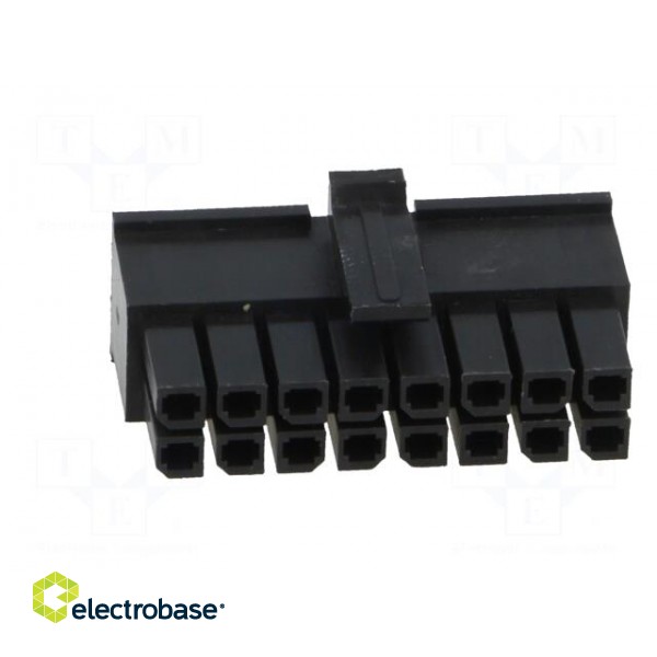 Plug | wire-board | female | Minitek® Pwr 3.0 | 3mm | PIN: 16 | for cable image 9