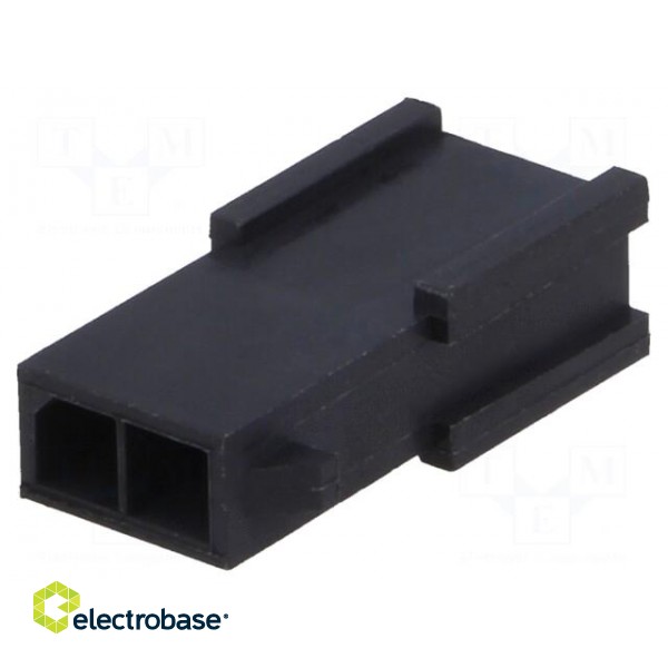 Plug | wire-board | male | Minitek® Pwr 3.0 | 3mm | PIN: 2 | for cable | 5A image 1