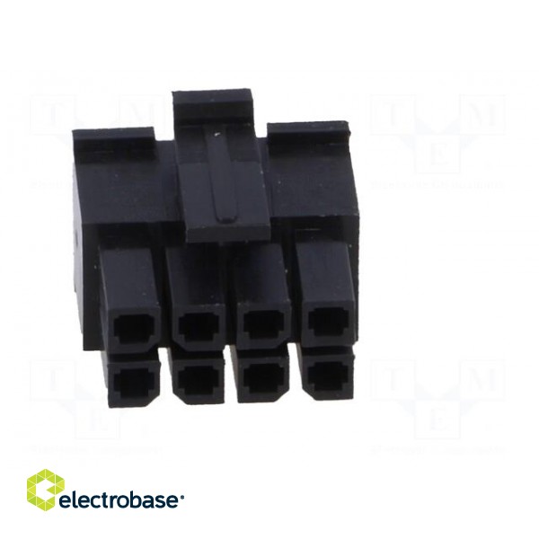 Plug | wire-board | female | Minitek® Pwr 3.0 | 3mm | PIN: 8 | for cable image 9