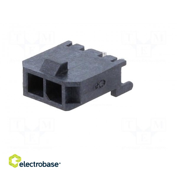 Plug | wire-board | female | Minitek® Pwr 3.0 | 3mm | PIN: 2 | -40÷105°C image 2