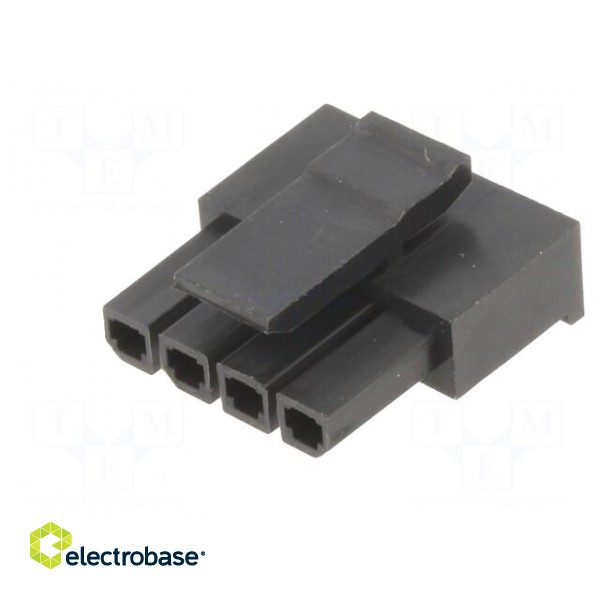Plug | wire-board | female | Minitek® Pwr 3.0 | 3mm | PIN: 4 | -40÷105°C paveikslėlis 2