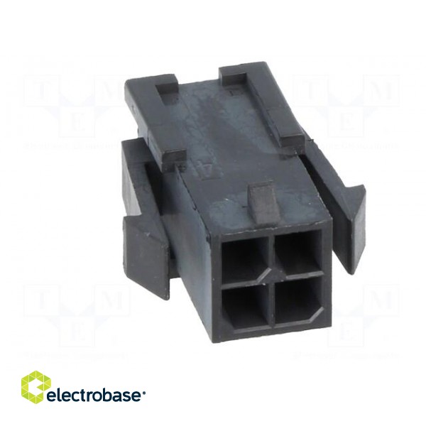 Plug | wire-board | male | MF30 | 3mm | PIN: 4 | w/o contacts | Layout: 2x2 image 9