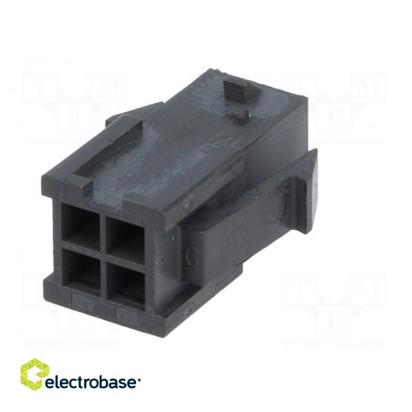 Plug | wire-board | male | MF30 | 3mm | PIN: 4 | w/o contacts | Layout: 2x2 paveikslėlis 6