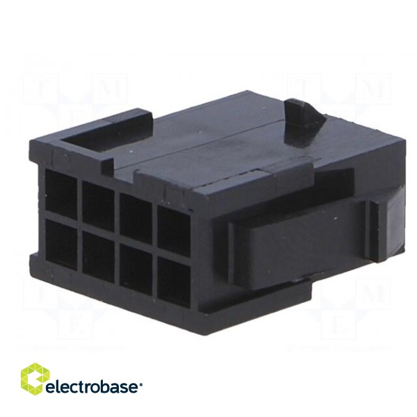 Plug | wire-board | male | MF30 | 3mm | PIN: 8 | w/o contacts | Layout: 2x4 image 6