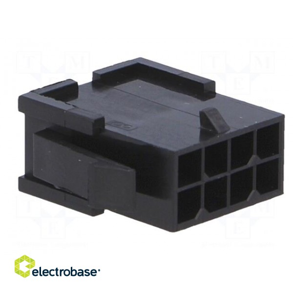 Plug | wire-board | male | MF30 | 3mm | PIN: 8 | w/o contacts | Layout: 2x4 image 8