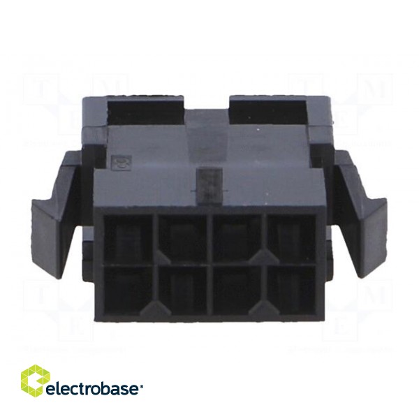 Plug | wire-board | male | MF30 | 3mm | PIN: 8 | w/o contacts | Layout: 2x4 image 9