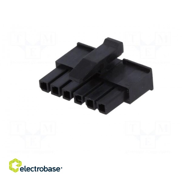Plug | wire-wire | female | Micro MATE-N-LOK | 3mm | PIN: 6 | for cable image 2