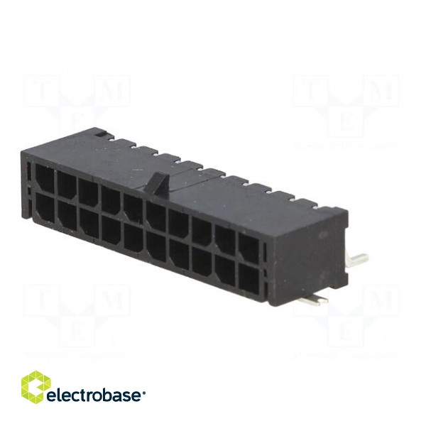 Socket | wire-board | male | MF30 | 3mm | PIN: 20 | SMT | on PCBs | 5A | tinned image 2