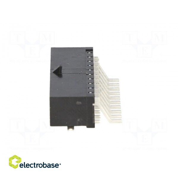 Socket | wire-board | male | MF30 | 3mm | PIN: 20 | SMT | on PCBs | 5A | tinned фото 3