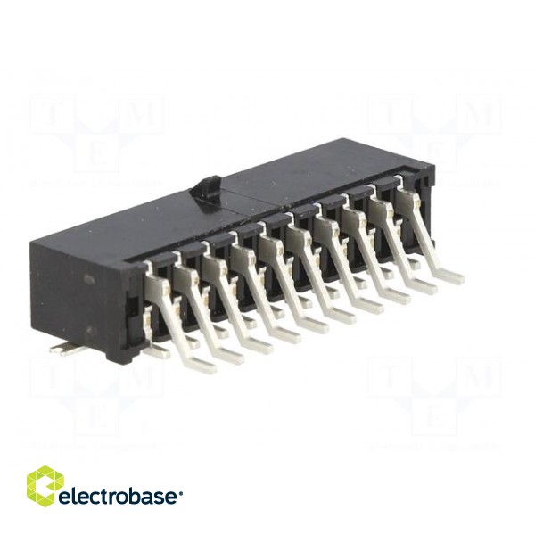 Socket | wire-board | male | MF30 | 3mm | PIN: 20 | SMT | on PCBs | 5A | tinned image 4