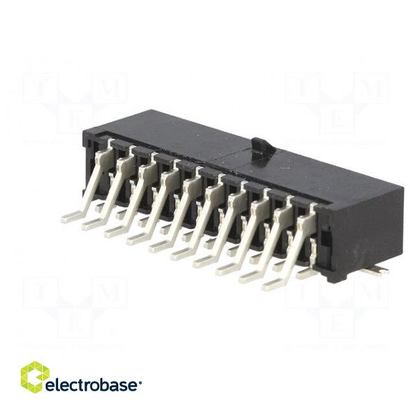 Socket | wire-board | male | MF30 | 3mm | PIN: 20 | SMT | on PCBs | 5A | tinned image 6