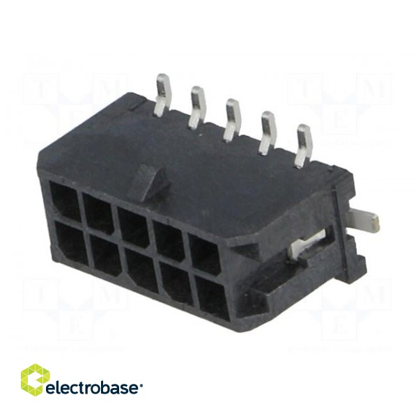 Socket | wire-board | male | Micro-Fit 3.0 | 3mm | PIN: 10 | Glow-Wire image 2