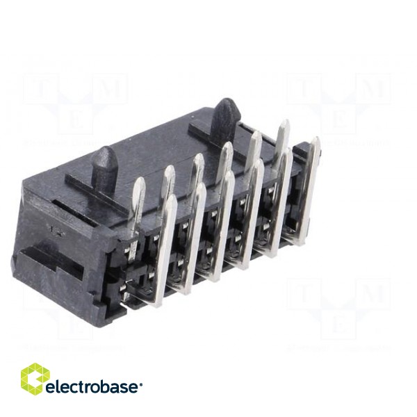 Socket | wire-board | male | Micro-Fit 3.0 | 3mm | PIN: 12 | THT | 5A | 600V фото 4