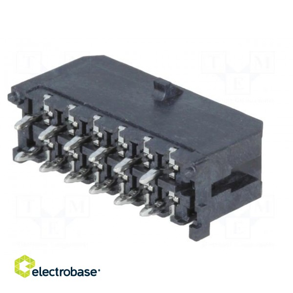Socket | wire-board | male | Micro-Fit 3.0 | 3mm | PIN: 12 | THT | 5A | 600V paveikslėlis 6