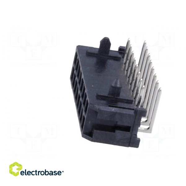Socket | wire-board | male | Micro-Fit 3.0 | 3mm | PIN: 16 | THT | on PCBs image 3
