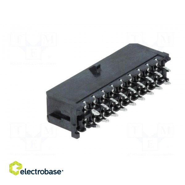 Socket | wire-board | male | Micro-Fit 3.0 | 3mm | PIN: 18 | THT | 5A | 600V image 4