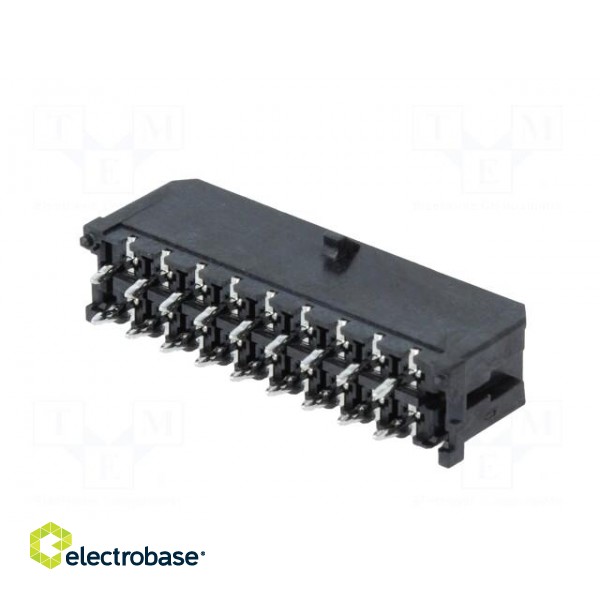 Socket | wire-board | male | Micro-Fit 3.0 | 3mm | PIN: 18 | THT | 5A | 600V image 6