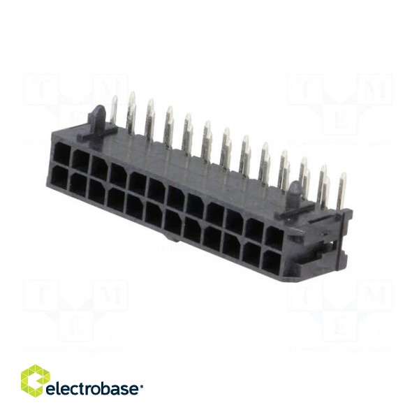Socket | wire-board | male | Micro-Fit 3.0 | 3mm | PIN: 24 | THT | 5A | 600V image 2