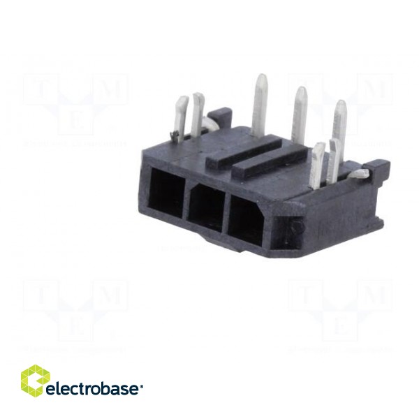 Socket | wire-board | male | Micro-Fit 3.0 | 3mm | PIN: 3 | Glow-Wire | THT image 2
