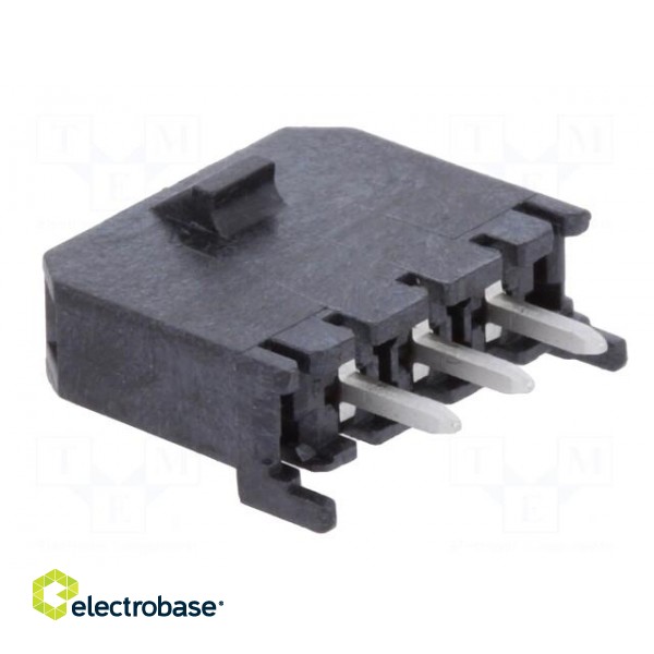 Socket | wire-board | male | Micro-Fit 3.0 | 3mm | PIN: 3 | THT | 5A | 600V фото 4