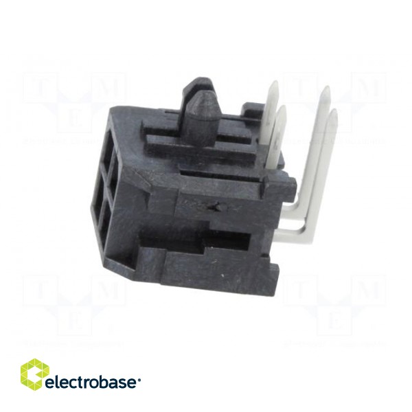 Socket | wire-board | male | Micro-Fit 3.0 | 3mm | PIN: 4 | THT | 5A | 600V image 3