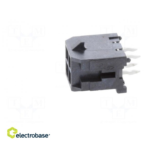 Socket | wire-board | male | Micro-Fit 3.0 | 3mm | PIN: 4 | THT | 5A | 600V фото 3