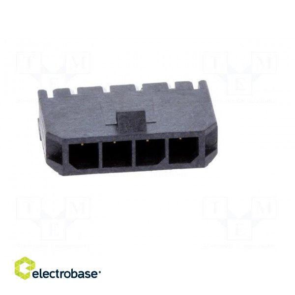 Socket | wire-board | male | Micro-Fit 3.0 | 3mm | PIN: 4 | THT | 5A | 600V фото 9