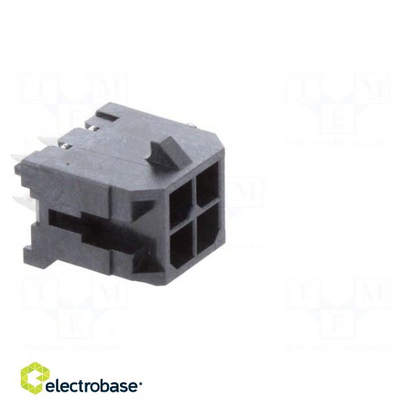 Socket | wire-board | male | Micro-Fit 3.0 | 3mm | PIN: 4 | THT | 5A | 600V image 8